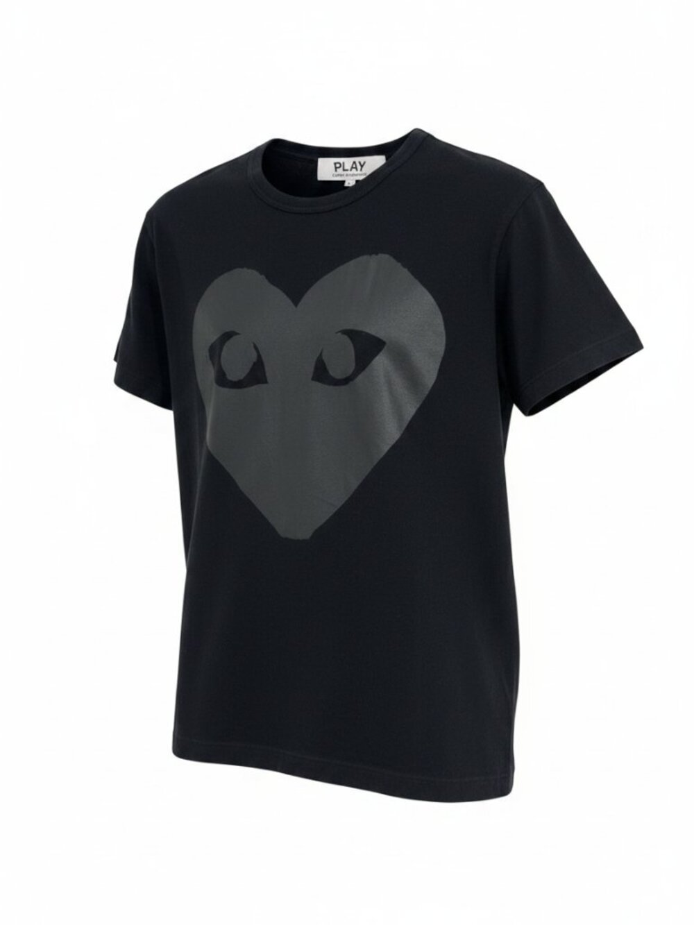 Comme Des Garcons Play tee Large mens iconic heart shape t-shirt black AZ-T190